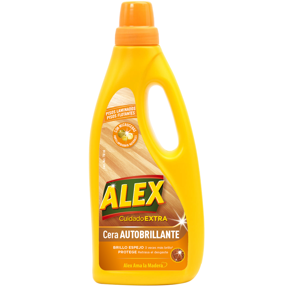 La nueva ALEX Cera Autobrillante consigue hasta 3 veces más brillo* gracias a su nueva y exclusiva fórmula elaborada con Microceras abrillantadoras naturales