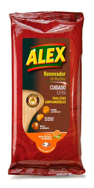 Con las Toallitas ALEX Cuidado Extra limpias cuidadosamente y quitas el polvo. Elimina las huellas, no engrasa, no deja rastro y da brillo al instante. Con aroma a notas frutales de naranja.